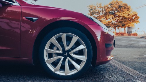 Tesla model silver rim - tesla, 19″