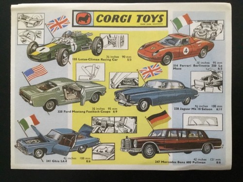1960 iconic corgi toys - 1960’s,