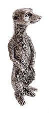 Meerkat Large Solid Pewter