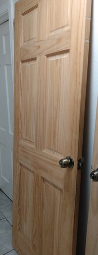 Wood unfinished panel - unfinished, 6-panel