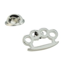 Knuckle Duster Lapel Pin Badge 20mm x 10mm
