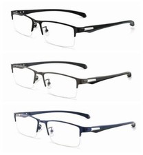 Men's Business Half Rim Alloy