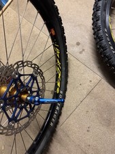 Mavic EX721 Rims 26inch MTB WHEEL WITH HOPE FLOATING ROTOR 180mm in blue