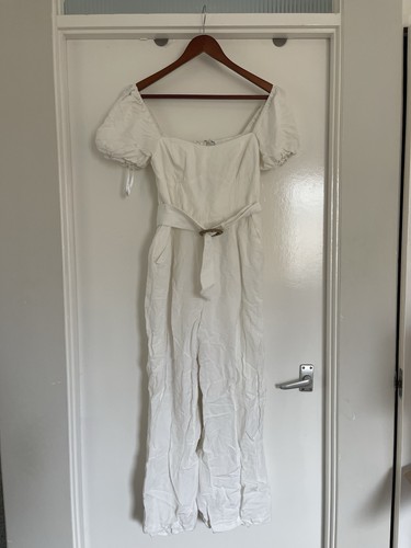 White summery puff sleeve - white,