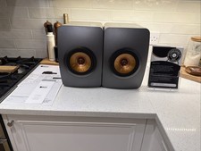 KEF LS50 Speakers Titanium MK1 - 1 Owner - Hifi Copper Drivers Immaculate - YORK