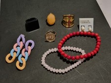 Fashion Jewellery Bundle Mixed Lot 8 Items Bracelet/ Ring/ Earrings