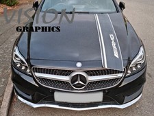 MERCEDES AMG CAR BONNET STRIPES DECAL GRAPHICS RACING SPORT