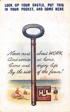 SEASIDE  COMIC POSTCARD KEY NO