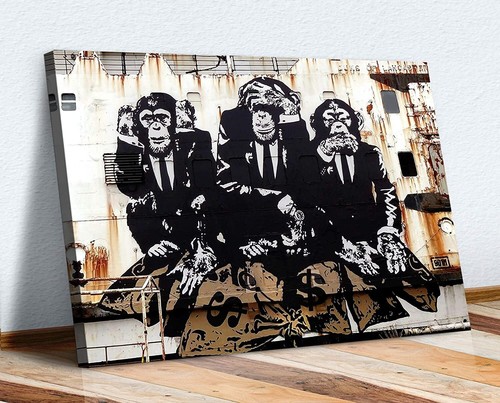 Banksy wise monkeys - 3,