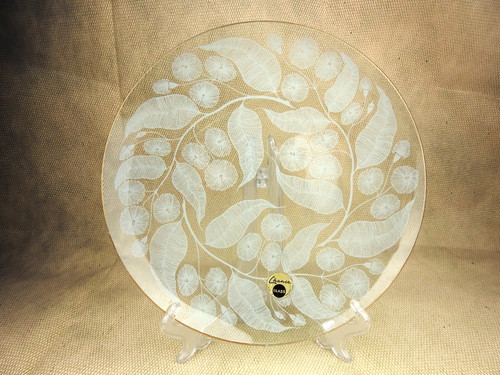 Vintage chance glass plate - ⭐,