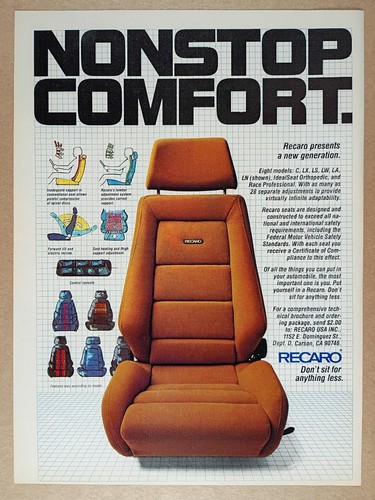 1980 recaro car seat - ln,