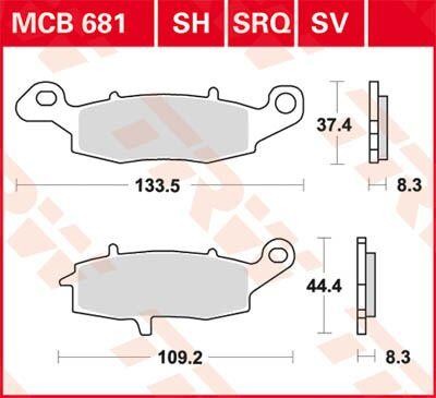 Trw sintered metal brake pads - sintered,