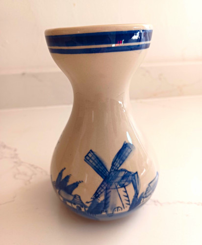 Delftware ceramic bulb - ceramic, pot