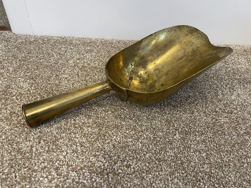 Antique brass scoop shovel - antique,