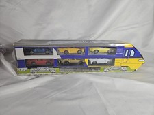 Boxed Model Vintage Rainbow Toys 6 Die Cast M1 Racers In Own Transporter