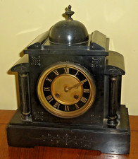 Antique French black slate