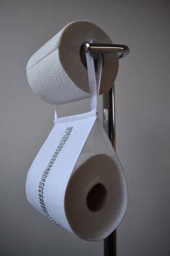 Fabric toilet roll holder - toilet,