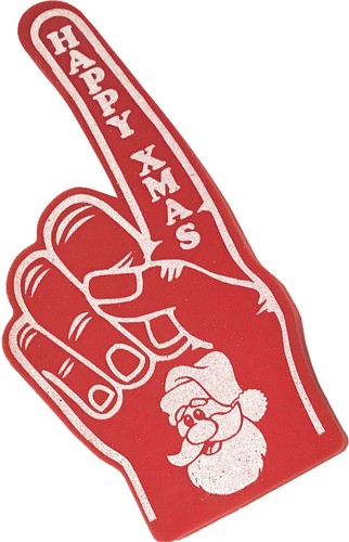 Red foam hand happy - foam,
