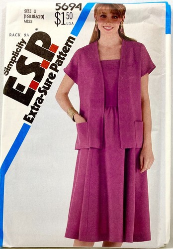 1982 simplicity sewing pattern - simplicity,