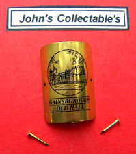GAINSBOROUGH OLD HALL LINCOLNSHIRE  WALKING / HIKING STICK BADGE  / MOUNT  LOT 7