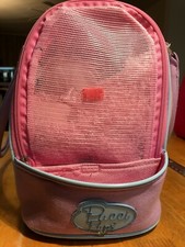 Pucci Pups Pet Dog Cat Carrier Bag Purse Pink Opening 10” X 8” and Accessaries