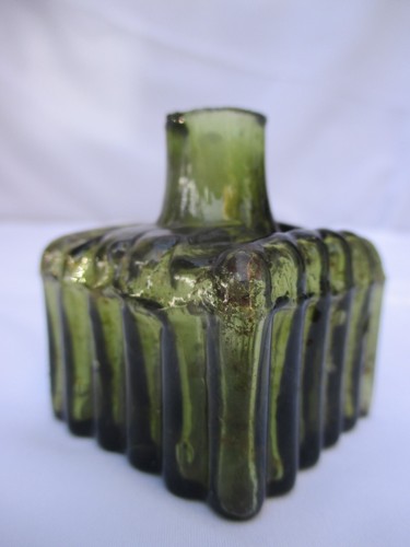 Olive amber ribbed burst - amber, top