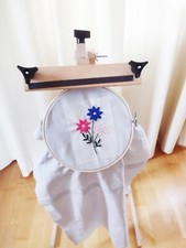 Embroidery Hoop Floor Stand Adjustable Size 91cmx40cmx38cm 360º Rotation - in UK