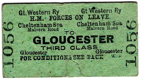 Railway ticket w r - ticket:, g.w.r