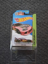 2015 Hot Wheels Super Treasure Hunt #201 Red Toyota Supra In Protector