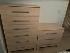 Beech Effect Bedroom Drawers