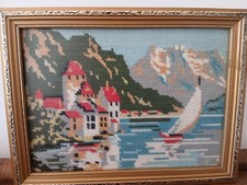 Vintage Framed Needlepoint