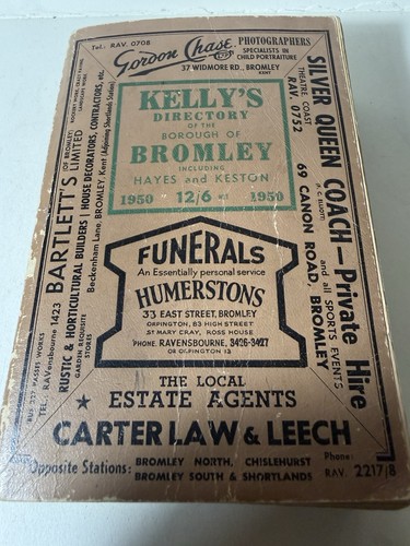 Vintage 1950 kelly directory - 1950, kelly's