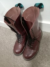 Solovair 14 Eye Oxblood Steel