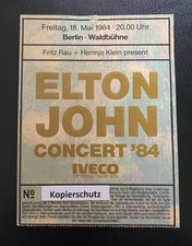 Original Ticket 18.Mai 1984