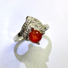 Natural Mexican Fire Opal 925