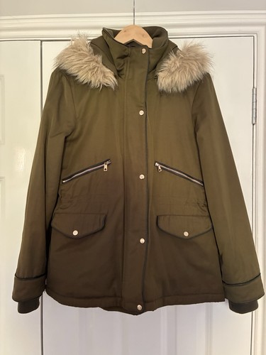 Zara hooded coat khaki - 🍃,