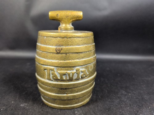 Vintage solid brass whiskey - vintage,