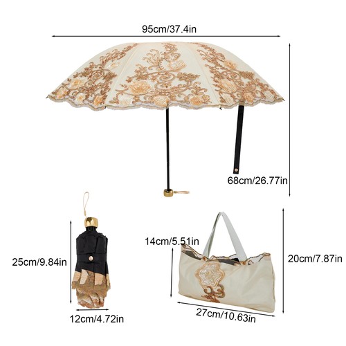 Ladies vintage lace umbrella - ladies,