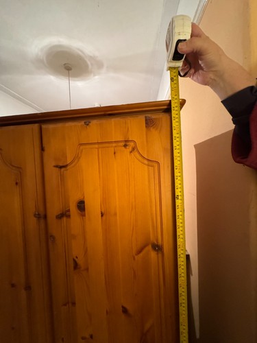 Solid pine wardrobe - solid,