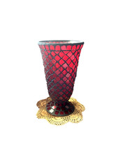 Beautiful red mosaic hurricane - red,