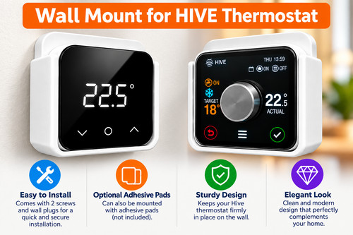 Hive thermostat wall mount - hive,