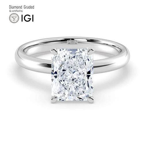 Radiant diamond engagement - diamond,