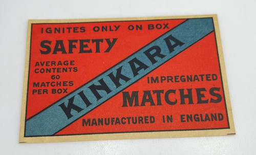 Vintage british matchbox - matchbox, label