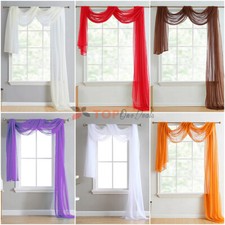 Voile Scarves 300cm Lengths ~ Net Curtains Swags & Scarf Voile Panel