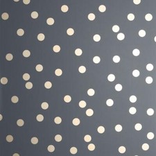 Polka Dot Wallpaper Spots Charcoal Rose Gold Metallic Shimmer Modern Arthouse