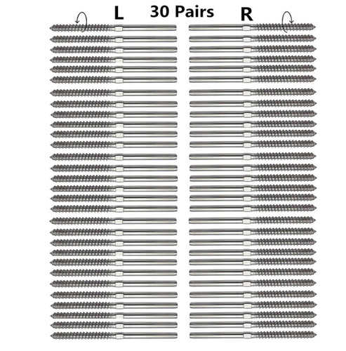 Deck railing swage lag - lag, screws