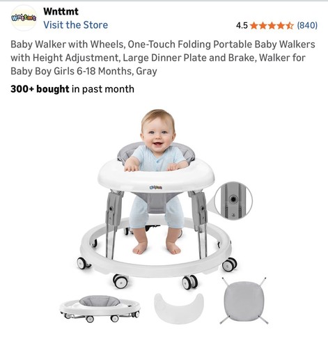 Baby walker with - with, wheels
