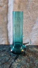 Mid Century  Teal Blue Bud