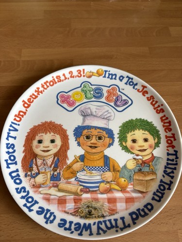 Vintage tots melamine - tots, plate