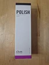 Clarks Shoecare Polish Black Shoe Polish 75ml/2.5 fl oz